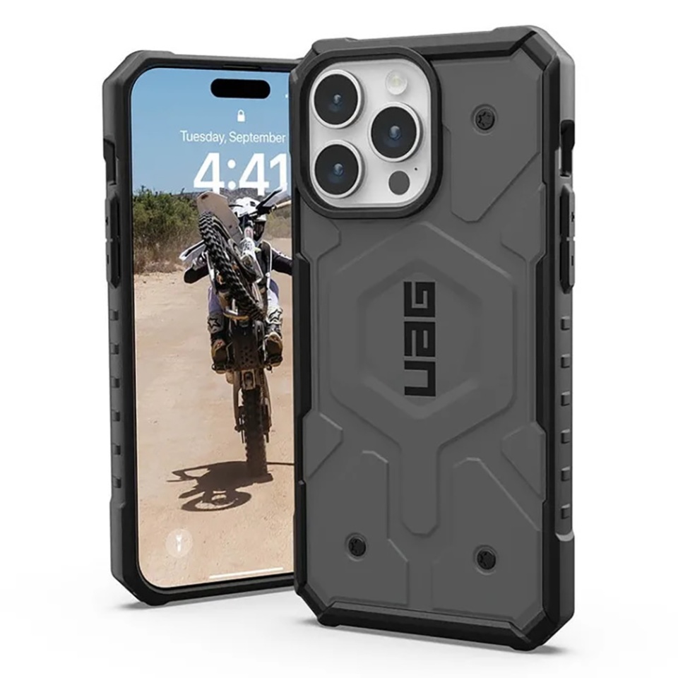 Husa pentru iPhone 16 Pro Max, Pathfinder MagSafe, UAG - Argintiu