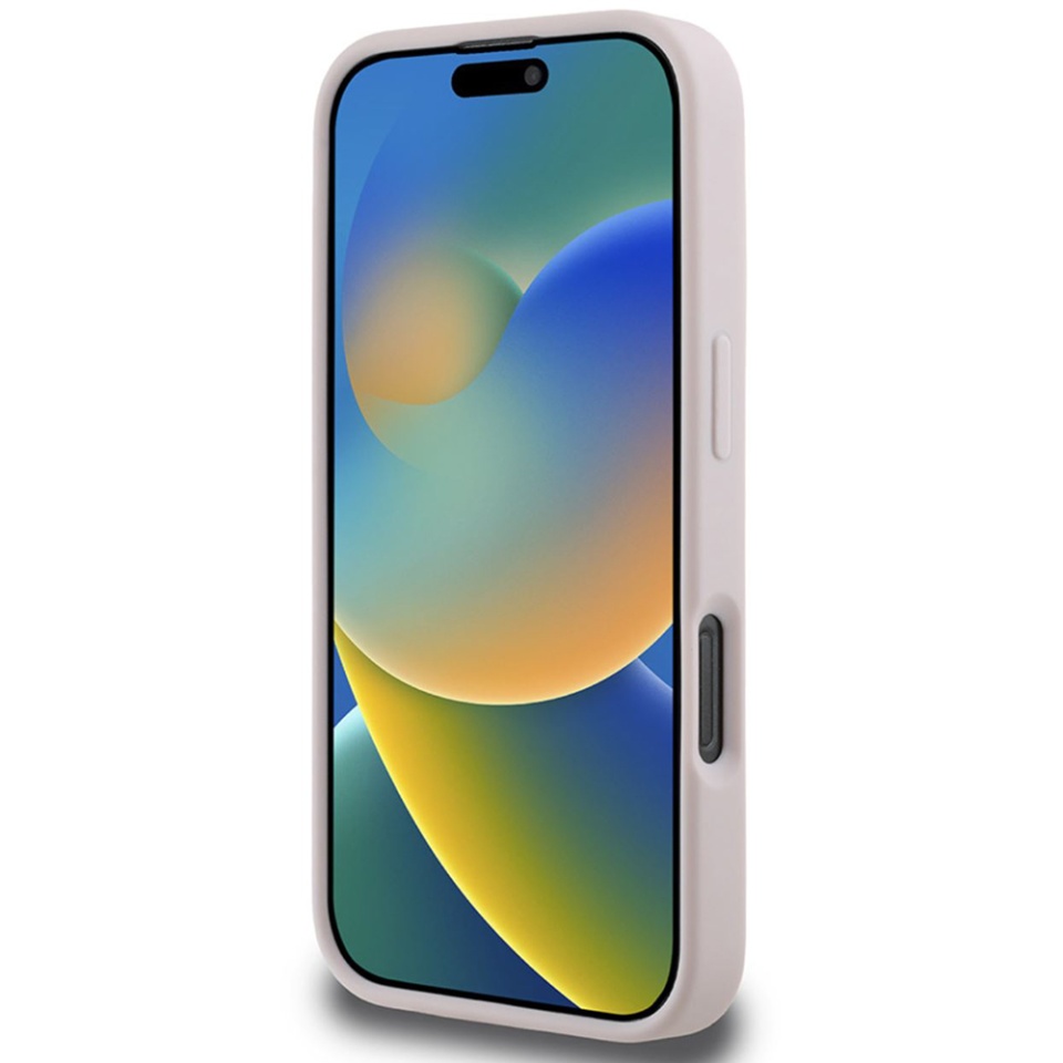 Husa pentru iPhone 16 Pro Max Quilted Metal Logo, Guess - Roz - 2 | YEO