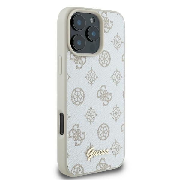 Husa pentru iPhone 16 Pro Peony Script MagSafe, Guess - Alb - 3 | YEO