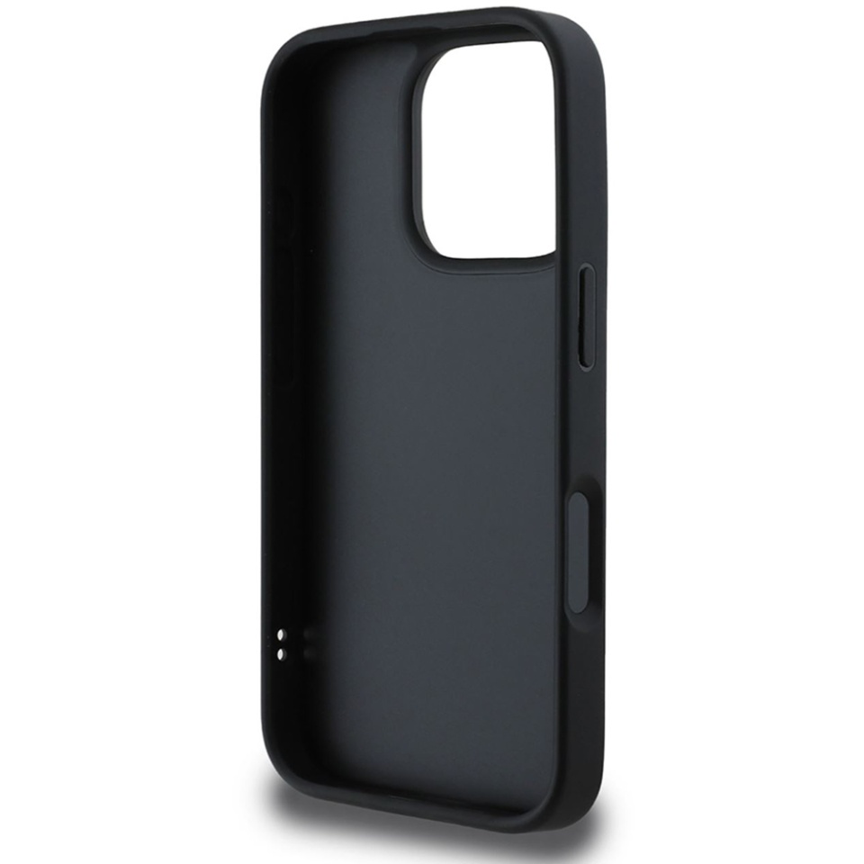 Husa pentru iPhone 16 Pro Quilted Metal Logo, Guess - Negru - 3 | YEO
