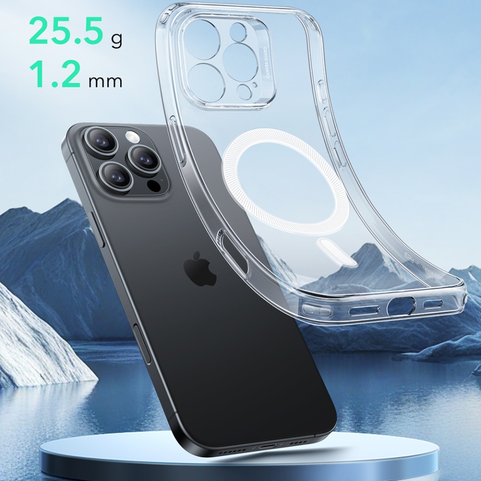 Husa pentru iPhone 16 Pro, slim MagSafe, ESR Zero HaloLock - Transparenta - 2 | YEO
