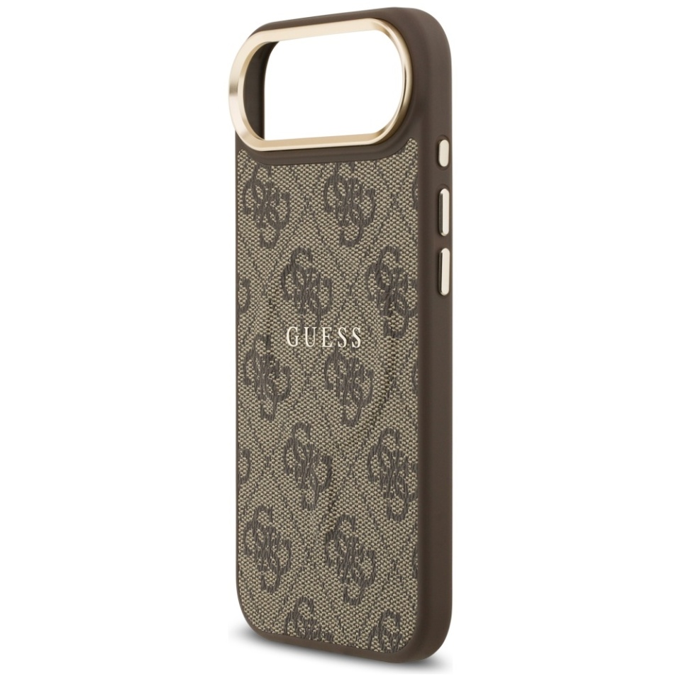 Husa pentru iPhone 17 Air, Guess, Hardcase 4G Classic MagSafe, Maro - 3 | YEO