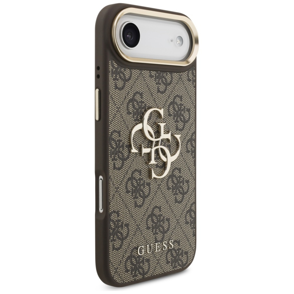 Husa pentru iPhone 17 Air, Guess Hardcase Guess Big 4G Classic Logo, Protectie Slim, Compatibila, Maro - 2 | YEO