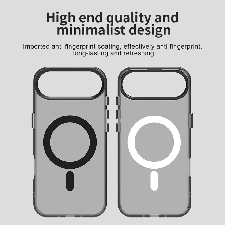 Husa pentru iPhone 17 Air, SKYDDAR INOVATION, CandyCase, Magsafe, set cu sticker, Negru - 2 | YEO