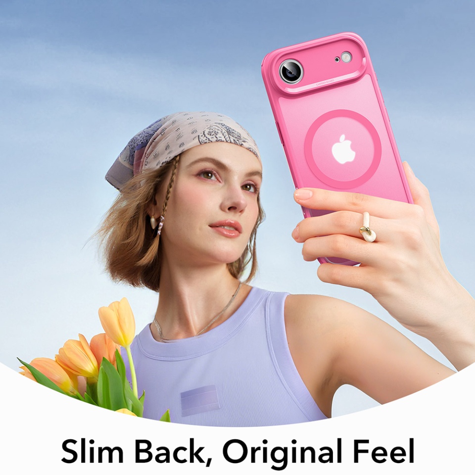 Husa pentru iPhone 17 Air, slim, ESR Classic Hybrid HaloLock, Mov - 2 | YEO