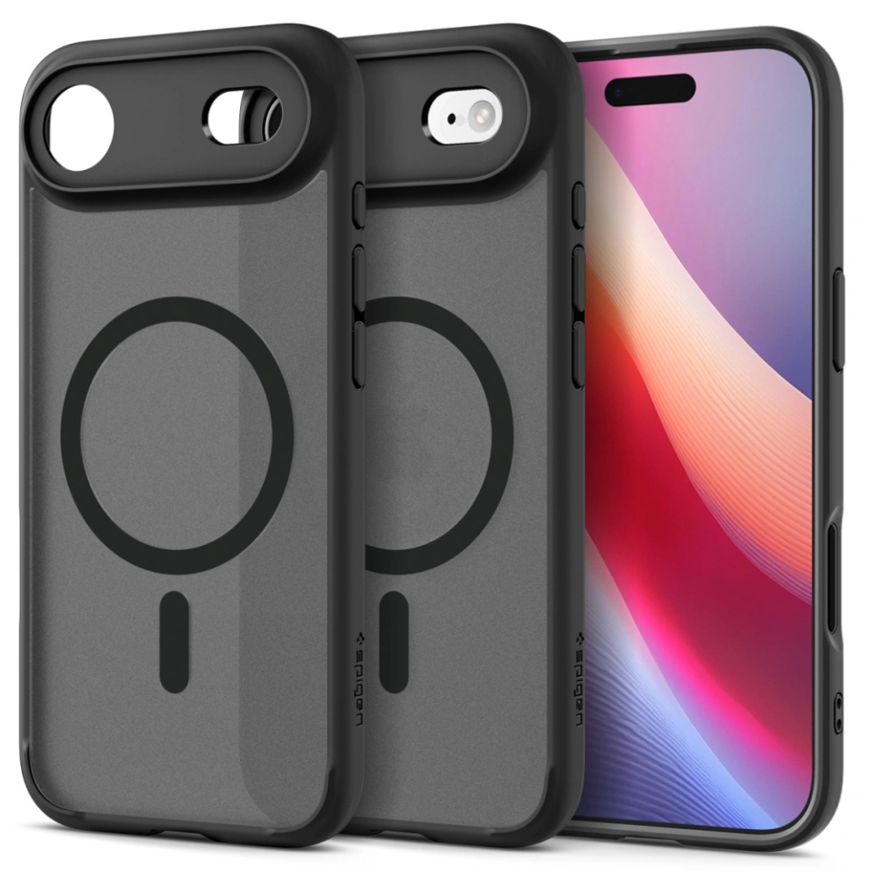 Husa pentru iPhone 17 Air, Ultra Hybrid T MagSafe, Spigen, Cenusiu