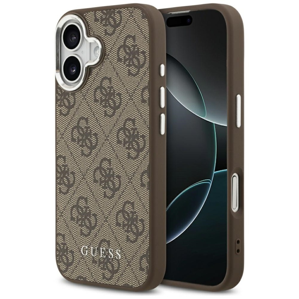 Husa pentru iPhone 17, Hardcase 4G Classic Logo MagSafe, Maro