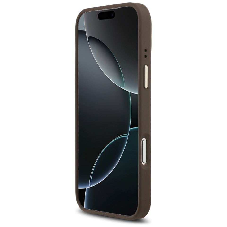 Husa pentru iPhone 17 Pro, Guess, Hardcase 4G Classic MagSafe, Maro - 2 | YEO