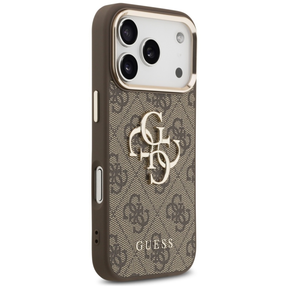 Husa pentru iPhone 17 Pro, Guess Hardcase Guess Big 4G Classic Logo, Protectie Slim, Compatibila, Maro - 2 | YEO