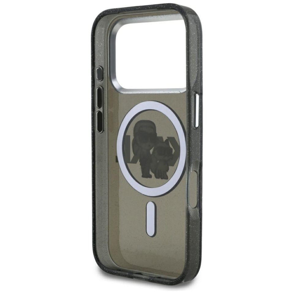 Husa pentru iPhone 17 Pro, Karl Lagerfeld, IML MagSafe, Negru - 3 | YEO