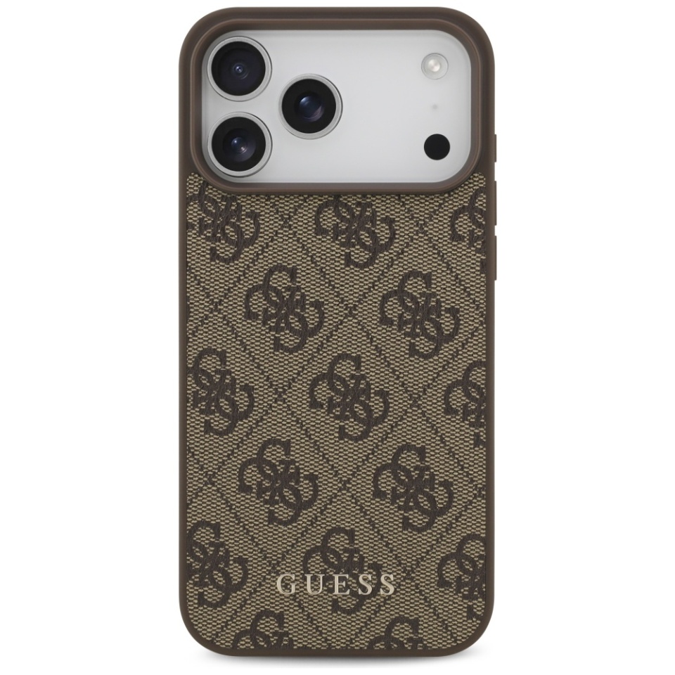 Husa pentru iPhone 17 Pro Max, Guess Hardcase 4G Classic, Maro - 2 | YEO