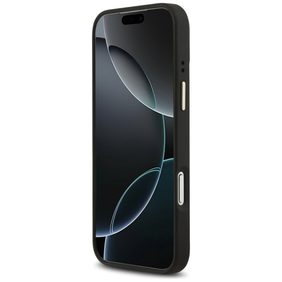Husa pentru iPhone 17 Pro Max, Guess, Hardcase 4G Logo Plate MagSafe, Negru - 3 | YEO