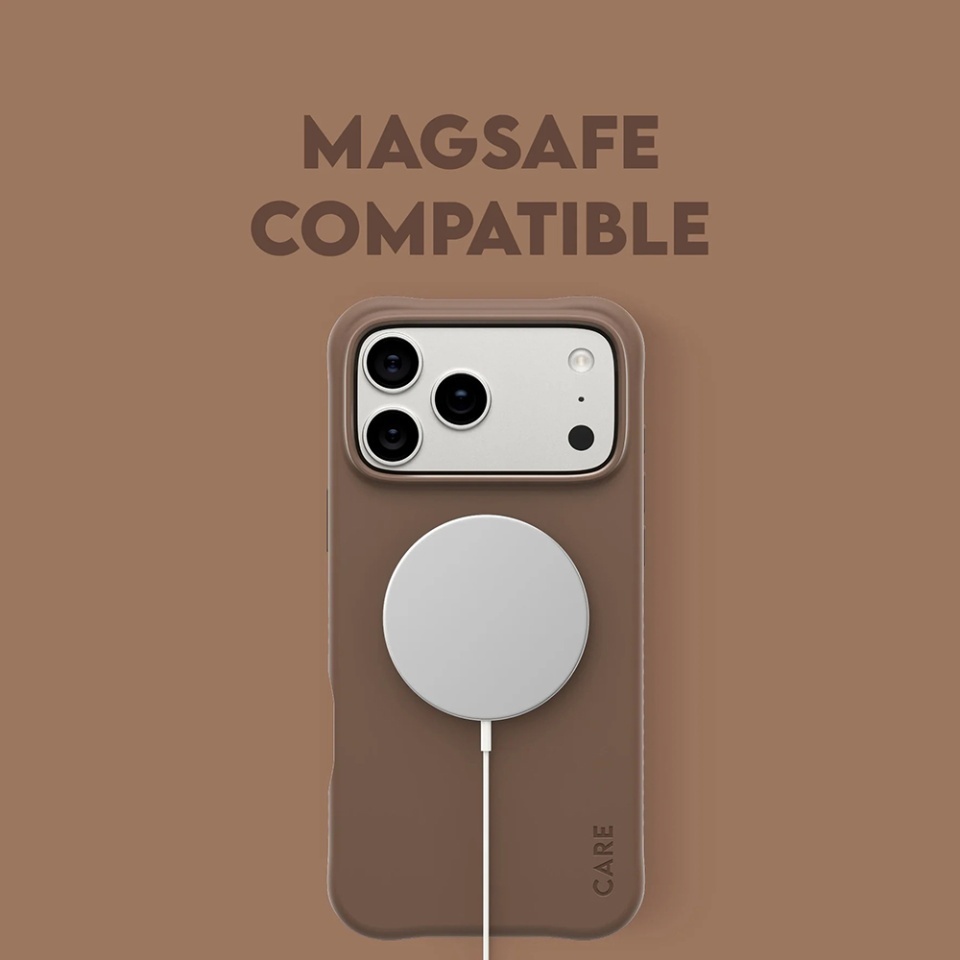 Husa pentru iPhone 17 Pro Max, PanzerGlass, CARE Fashionable Case, Silicon Soft Touch Slim Eco-Friendly cu Protectie Avansata si Compatibilitate Wireless, Antialunecare, Antiamprenta, Maro - 7