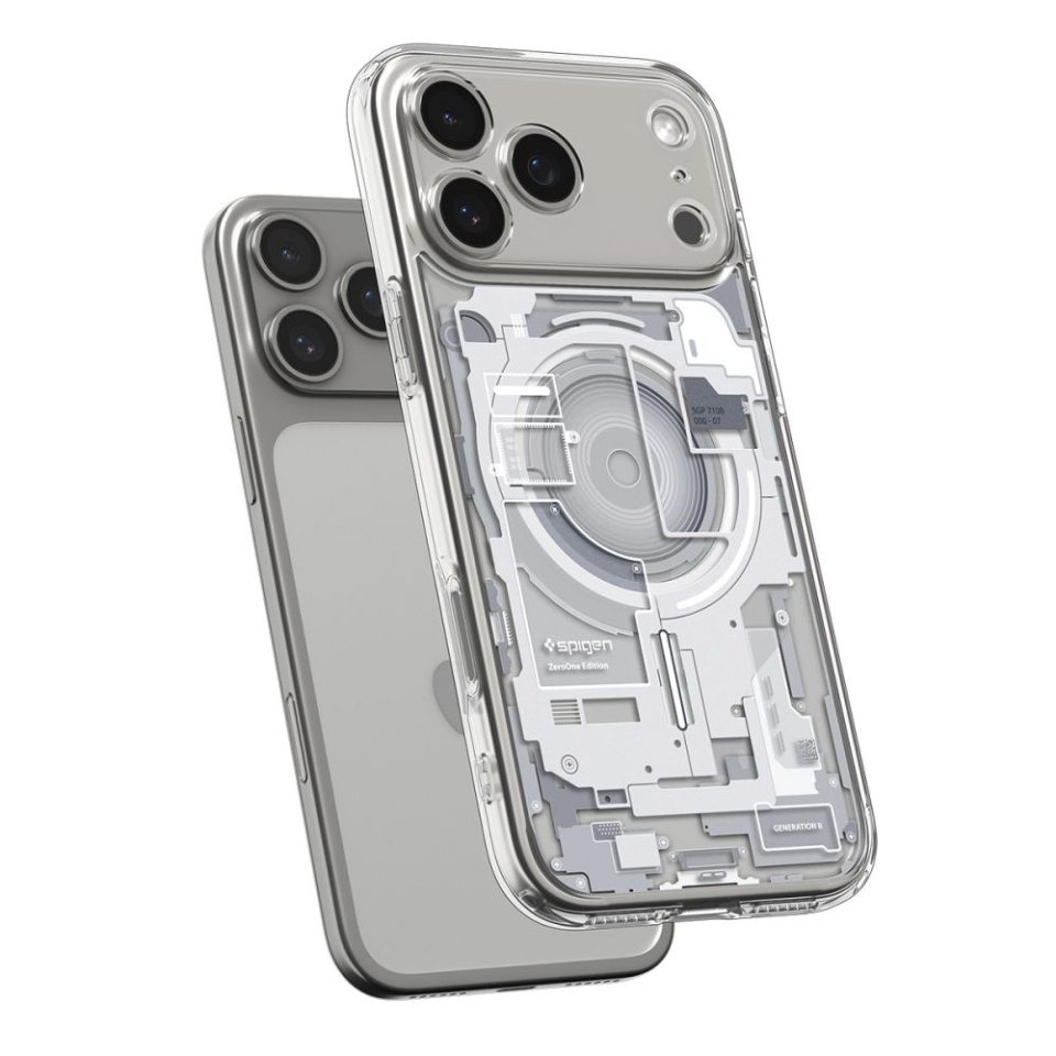 Husa pentru iPhone 17 Pro, Spigen Ultra Hybrid Zero One - Alb - 3 | YEO