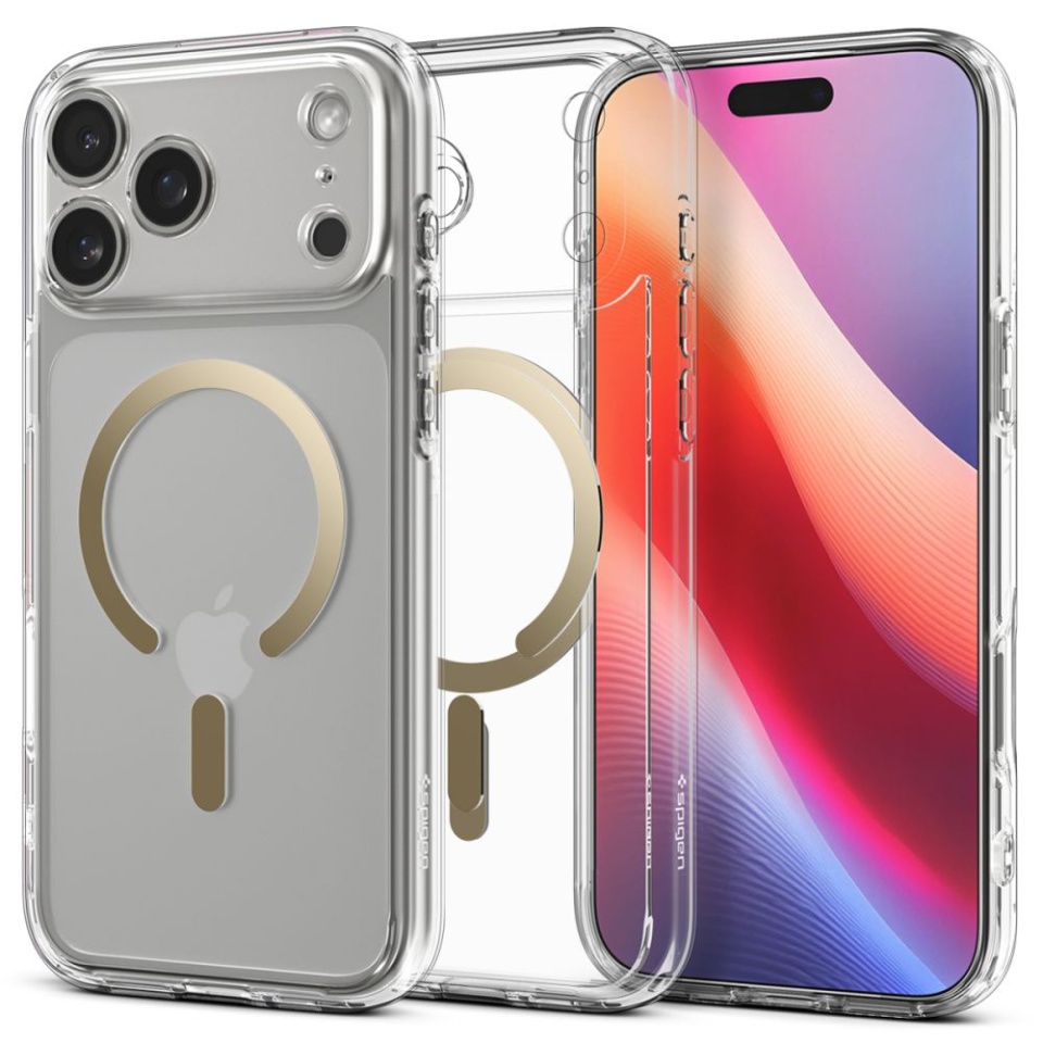 Husa pentru iPhone 17 Pro, Ultra Hybrid T MagSafe, Spigen, Transparenta