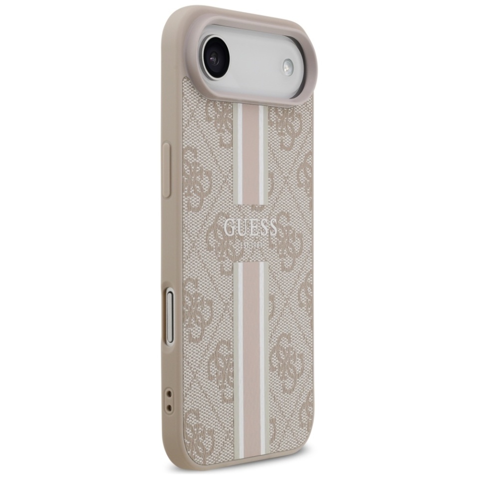 Husa pentru iPhone Air, Guess Printed Stripes MagSafe, Roz - 2 | YEO
