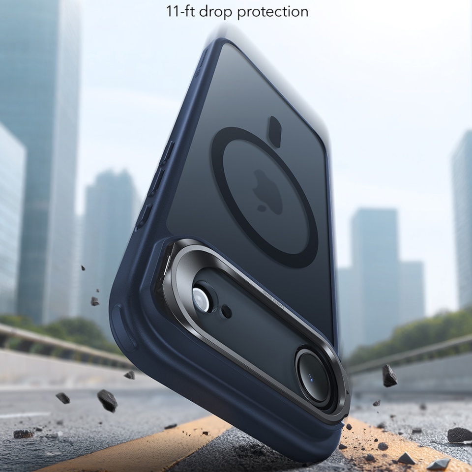 Husa pentru iPhone Air, slim, ESR Classic Hybrid HaloLock Kickstand, Bleu - 1 | YEO