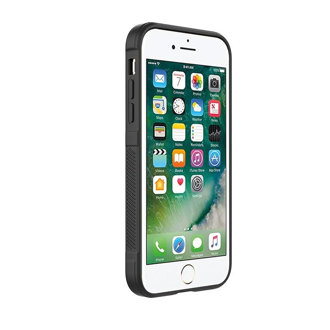 Husa pentru iPhone SE 2, SE 2020 / 7 / 8 / SE 3, SE 2022 eleganta, din silicon mat, SKDR Vogue - Negru - 2 | YEO