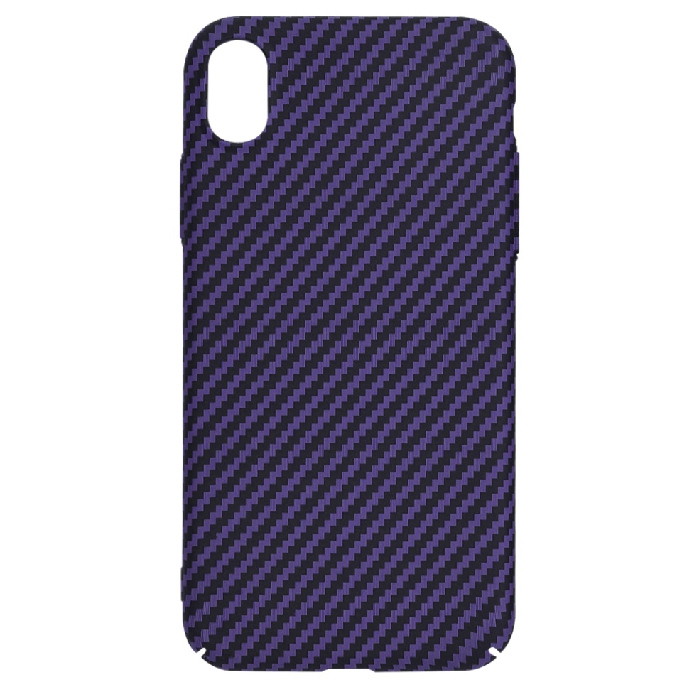 Husa pentru iPhone XR, Finisaj Premium cu Textura de Carbon, Design Elegant, SKDR CarbonFlex - Mov - 3 | YEO