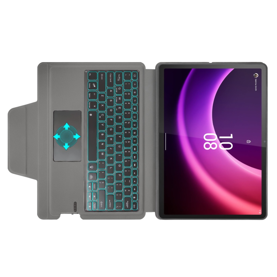 Husa pentru Lenovo Tab P11 Gen 2 11.5 cu Tastatura Bluetooth si Protectie 360°, SKDR TabTop Pro - Negru - 3 | YEO