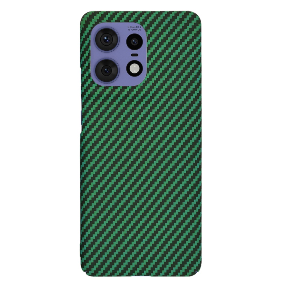 Husa pentru Motorola Edge 50 Pro, Finisaj Premium cu Textura de Carbon, Design Elegant, SKDR CarbonFlex - Verde - 2 | YEO