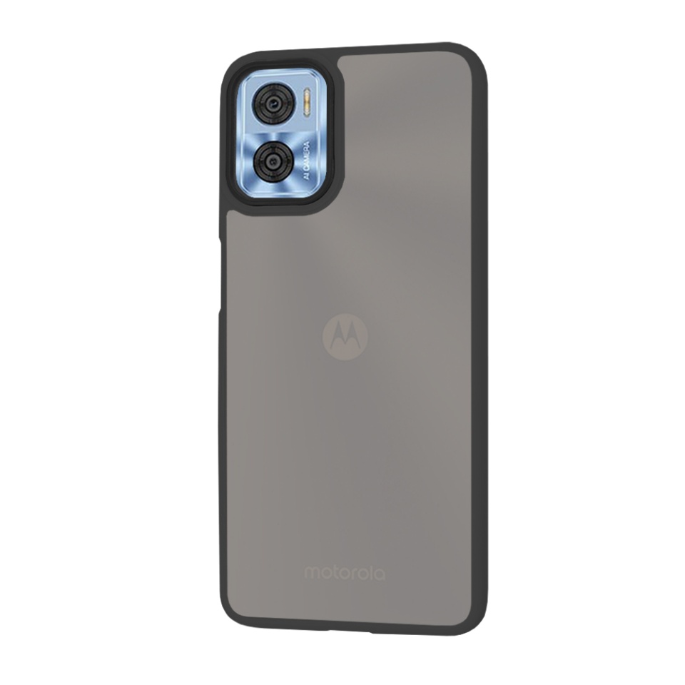 Husa pentru Motorola Moto E22 / Moto E22i, ce Absoarbe Cele mai Aspre Socuri, Skyddar Frosted - Negru - 1 | YEO
