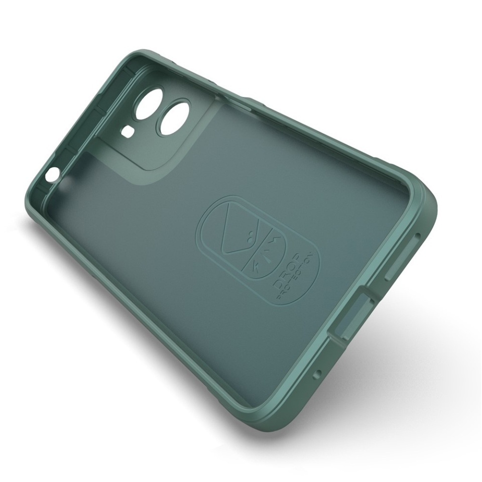 Husa pentru Motorola Moto G05 / Moto E15, SKYDDAR INNOVATION, Magic Shield, din Silicon Mat, set cu sticker, Verde - 3 | YEO