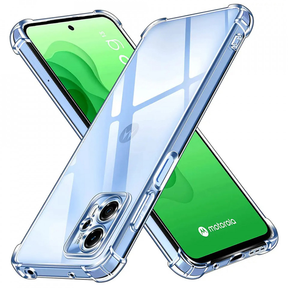Husa pentru Motorola Moto G13 / G23 din silicon slim, anti soc, Skyddar Shock - Transparenta