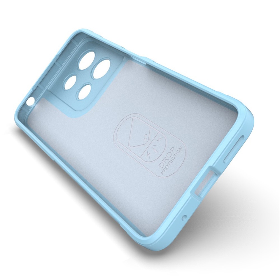 Husa pentru Motorola Moto G15 / Moto G15 Power, SKYDDAR INNOVATION, Magic Shield, din Silicon Mat, set cu sticker, Mov - 3 | YEO