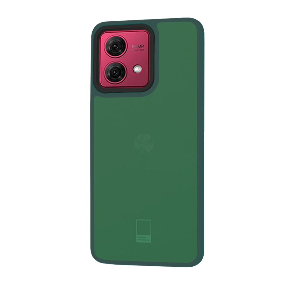 Husa pentru Motorola Moto G84, ce Absoarbe Cele mai Aspre Socuri, Skyddar Frosted - Verde inchis - 1 | YEO