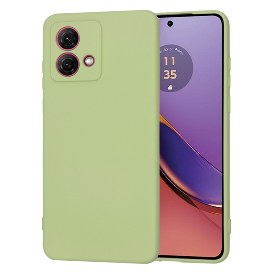 Husa pentru Motorola Moto G84 din Silicon Catifelat, Protectie Premium, Skyddar SoftElegance - Verde
