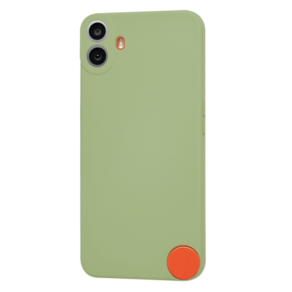 Husa pentru Nothing CMF Phone 1, SKYDDAR INNOVATION, din Silicon Catifelat, SoftElegance, set cu sticker, Verde - 2 | YEO