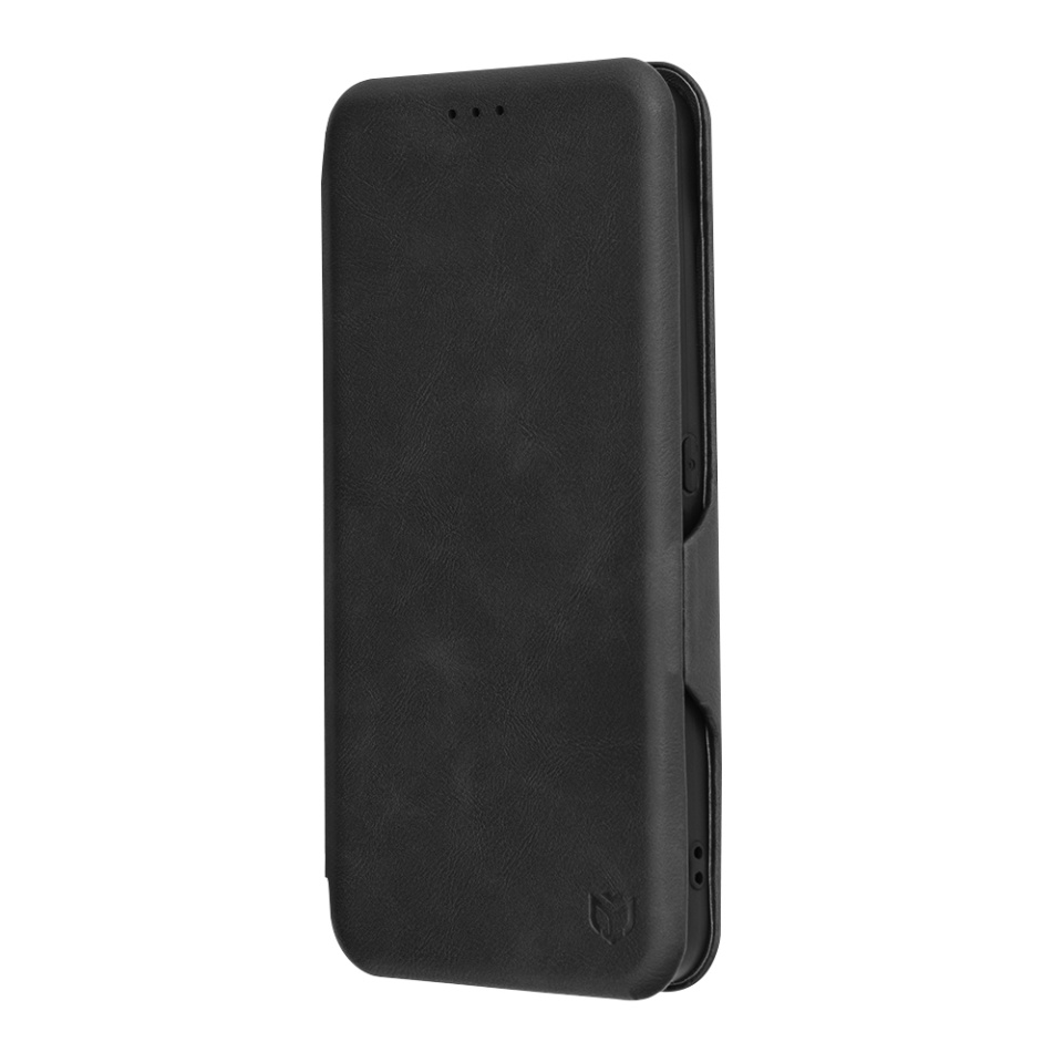 Husa pentru Nothing CMF Phone 1, SKYDDAR INNOVATION, Safe Wallet tip carte din Piele Ecologica, Suport Carduri, Inchidere Magnetica, Negru, set cu sticker - 3 | YEO