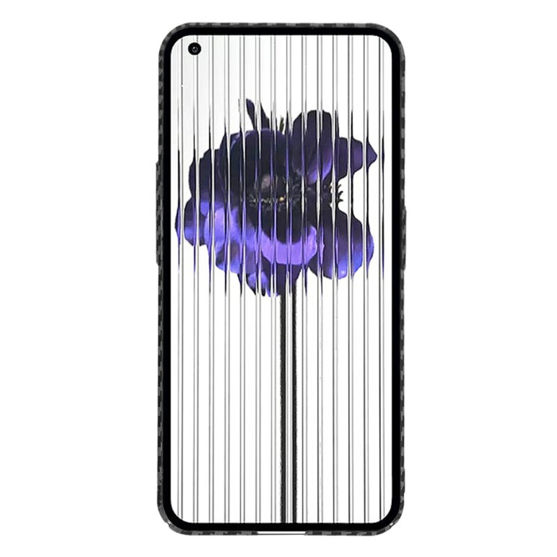 Husa pentru Nothing Phone (1), Finisaj Premium cu Textura de Carbon, Design Elegant, SKDR CarbonFlex - Negru - 1 | YEO