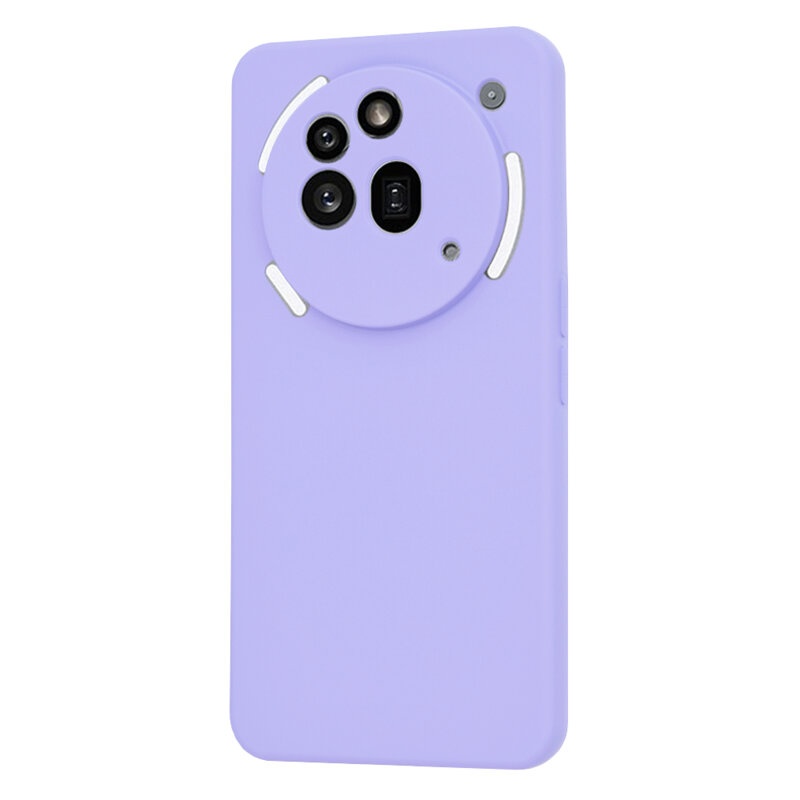 Husa pentru Nothing Phone (3a) Pro, SKYDDAR INNOVATION, SoftElegance din Silicon Catifelat, set cu sticker, Violet - 2 | YEO