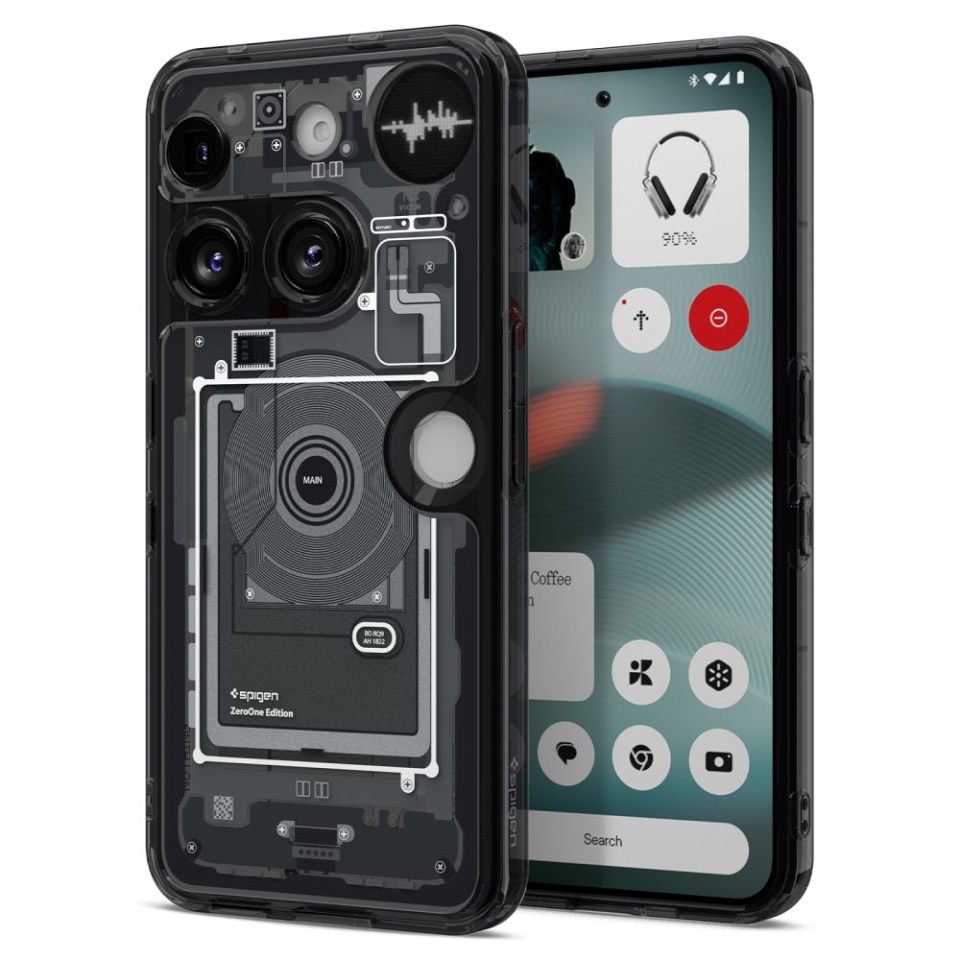 Husa pentru Nothing Phone (3a), Spigen Ultra Hybrid Zero One - Coral