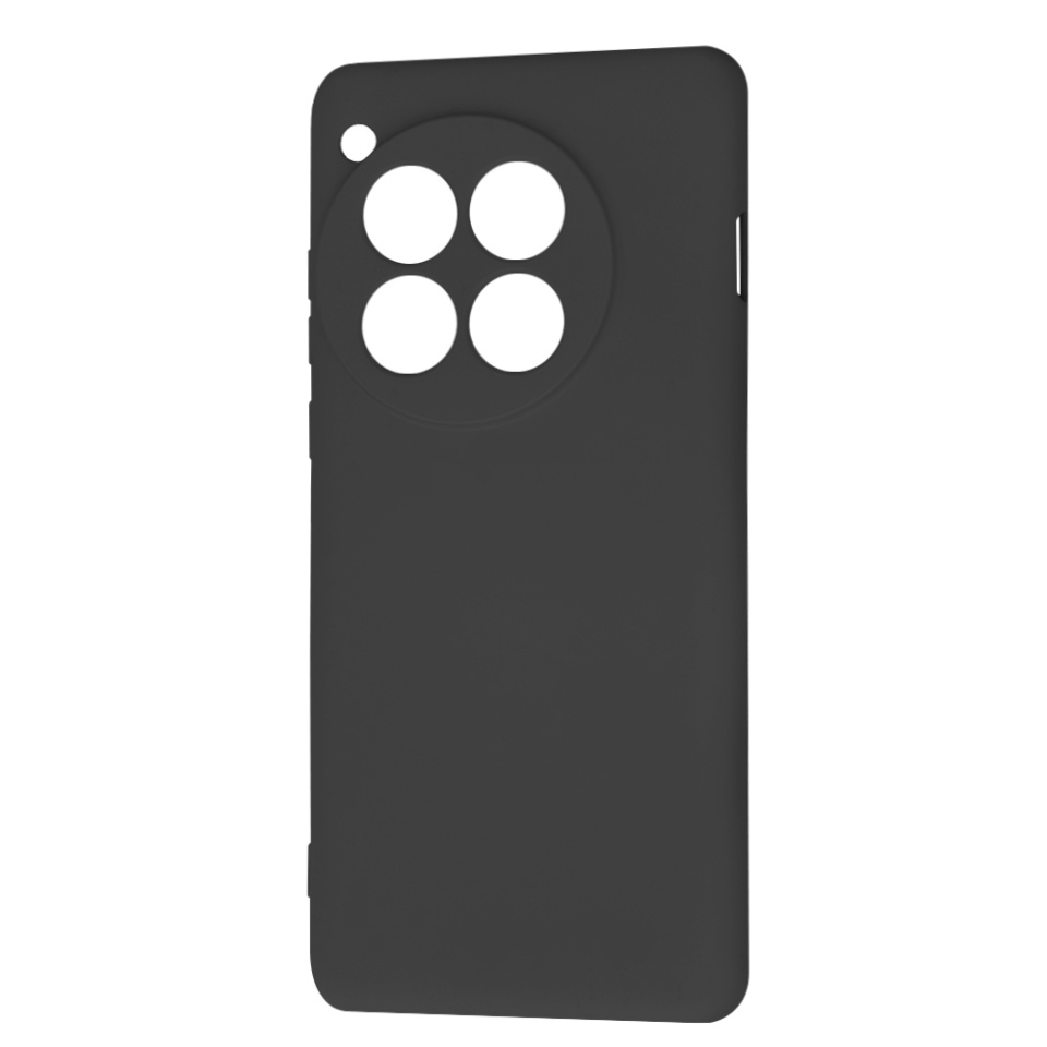 Husa pentru OnePlus 12 din Silicon Catifelat, Protectie Premium, Skyddar SoftElegance - Negru - 1 | YEO