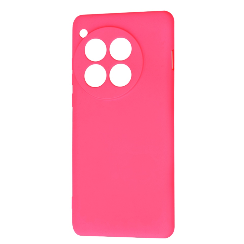 Husa pentru OnePlus 12 din Silicon Catifelat, Protectie Premium, Skyddar SoftElegance - Fucsia - 1 | YEO