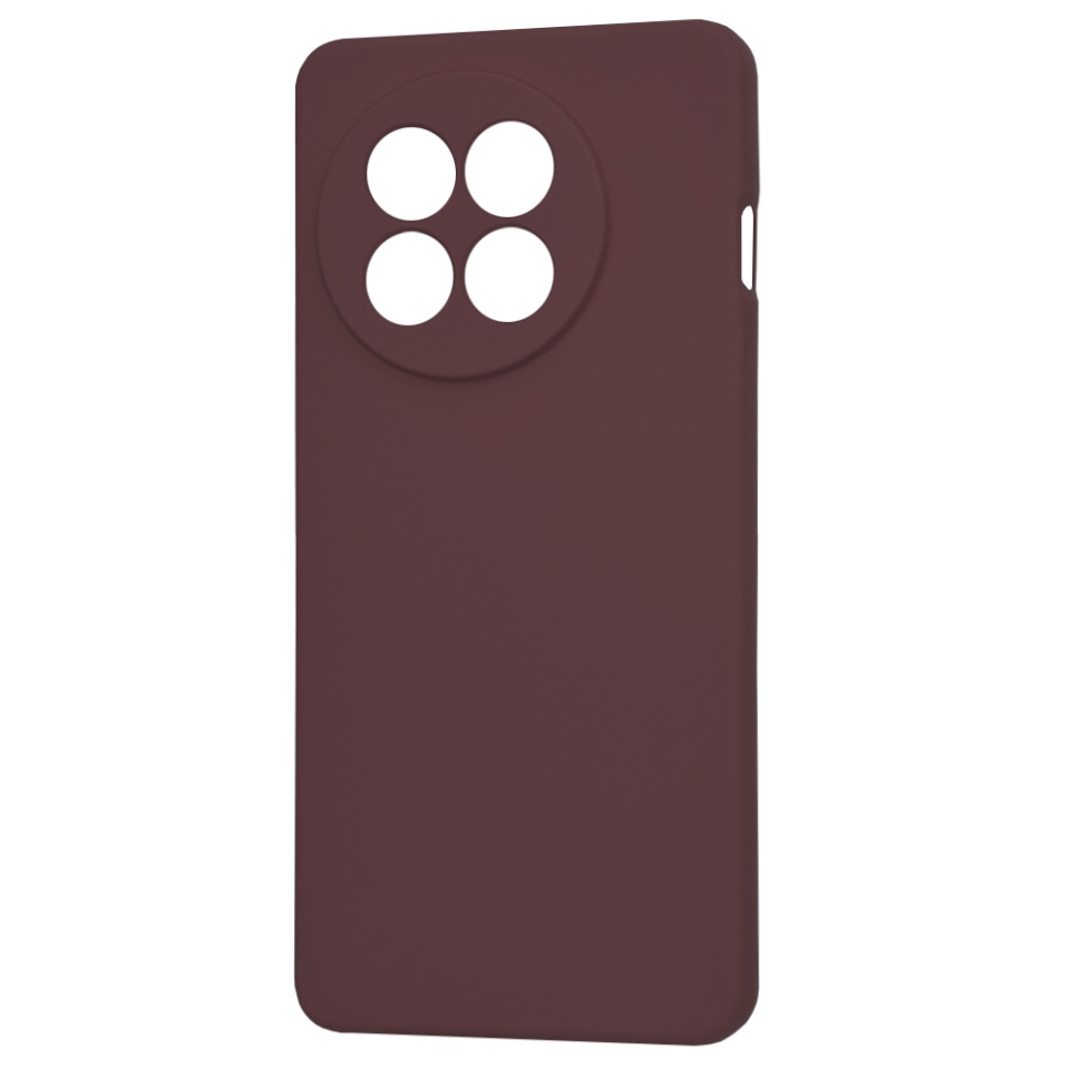 Husa pentru OnePlus 13R, SKYDDAR INNOVATION, SoftElegance din Silicon Catifelat, set cu sticker, Bordo - 3 | YEO