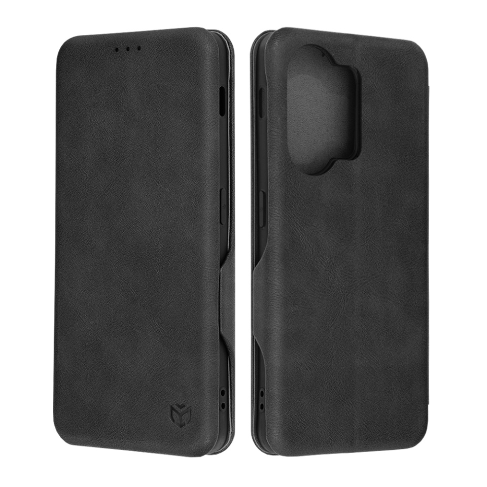 Husa pentru OnePlus Nord 3, SKYDDAR INNOVATION, Safe Wallet tip carte din Piele Ecologica, Suport Carduri, Inchidere Magnetica, Negru, set cu sticker