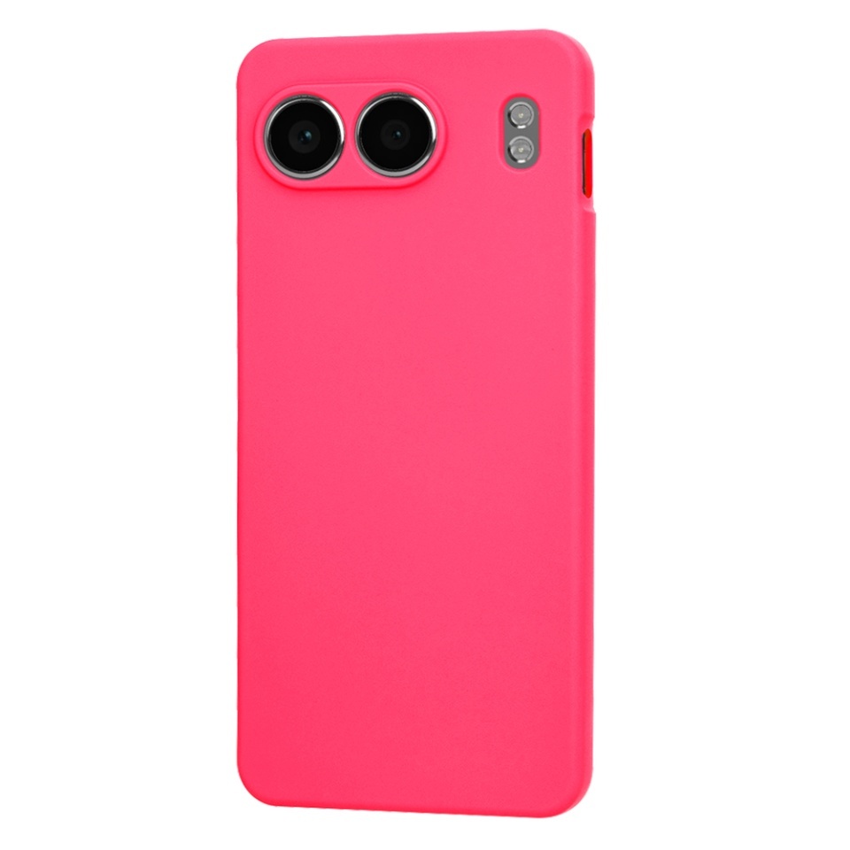 Husa pentru OnePlus Nord 4, SKYDDAR INNOVATION, din Silicon Catifelat, SoftElegance, set cu sticker, Fucsia - 2 | YEO