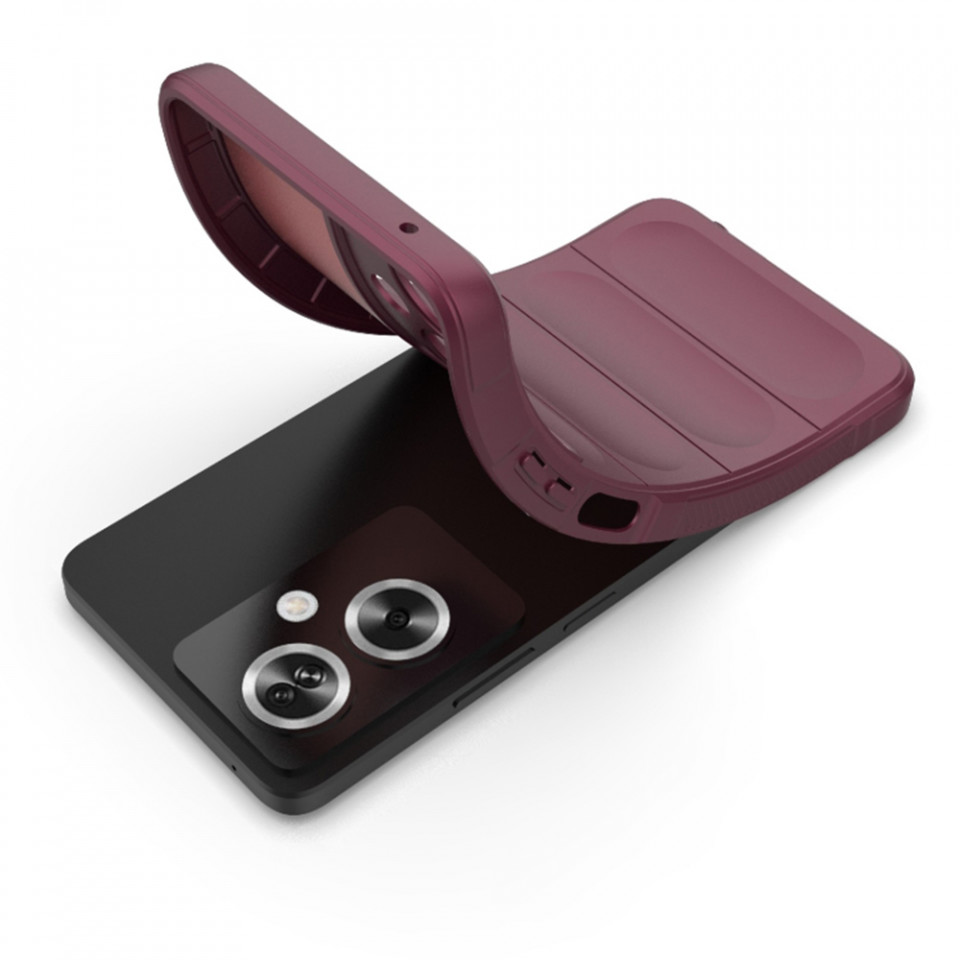 Husa pentru Oppo A79 5G / OnePlus Nord N30 SE eleganta, din silicon mat, SKDR Vogue - Rosu - 3 | YEO