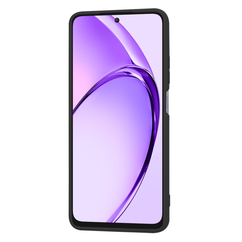 Husa pentru Oppo A80 5G din Silicon Catifelat, Protectie Premium, Skyddar SoftElegance - Negru - 5