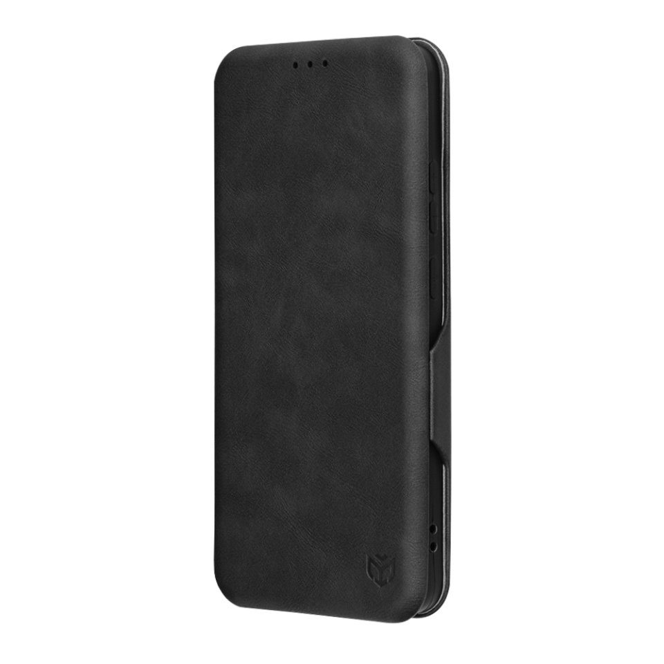 Husa pentru Oppo Reno12 F 5G / Reno12 FS 5G / Reno12 F 4G / Reno12 FS 4G, SKYDDAR INNOVATION, Safe Wallet tip carte din Piele Ecologica, Suport Carduri, Inchidere Magnetica, Negru, set cu sticker - 3 | YEO