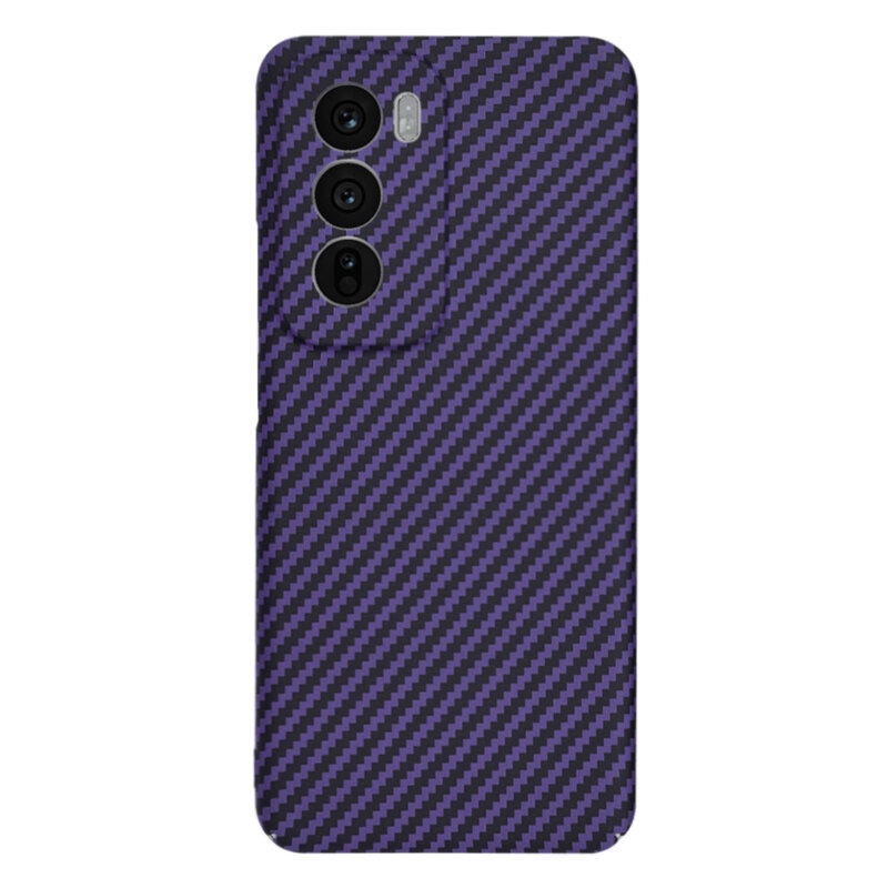 Husa pentru Oppo Reno12, Finisaj Premium cu Textura de Carbon, Design Elegant, SKDR CarbonFlex - Mov - 2 | YEO