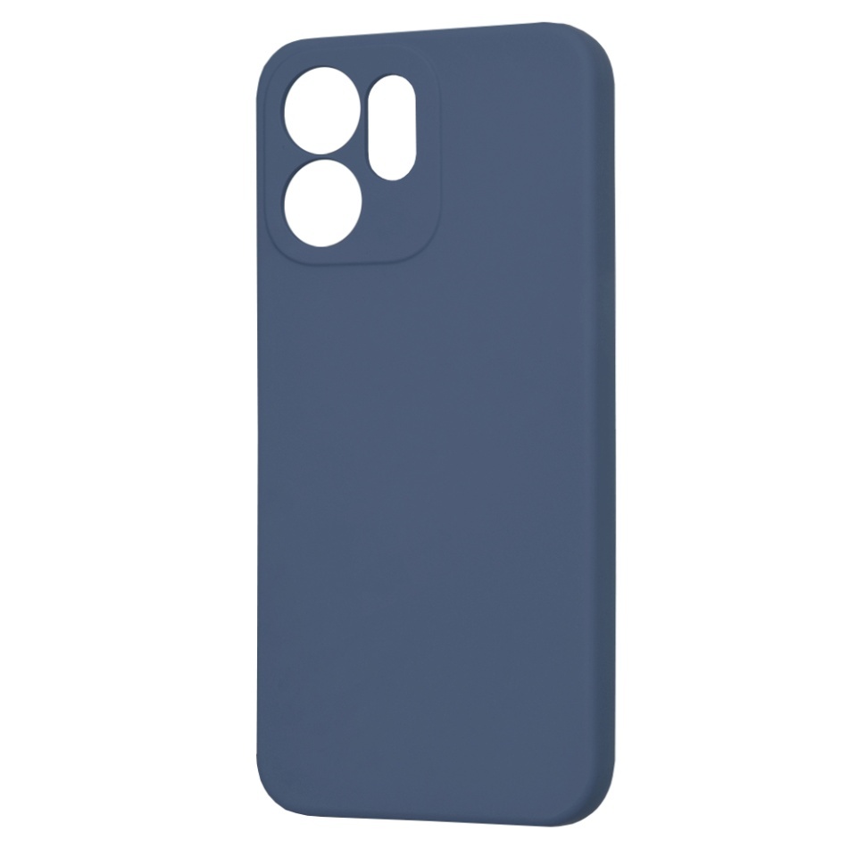 Husa pentru Oppo Reno14 F, SKYDDAR INNOVATION, din Silicon Catifelat, SoftElegance, set cu sticker, Bleumarin - 3 | YEO