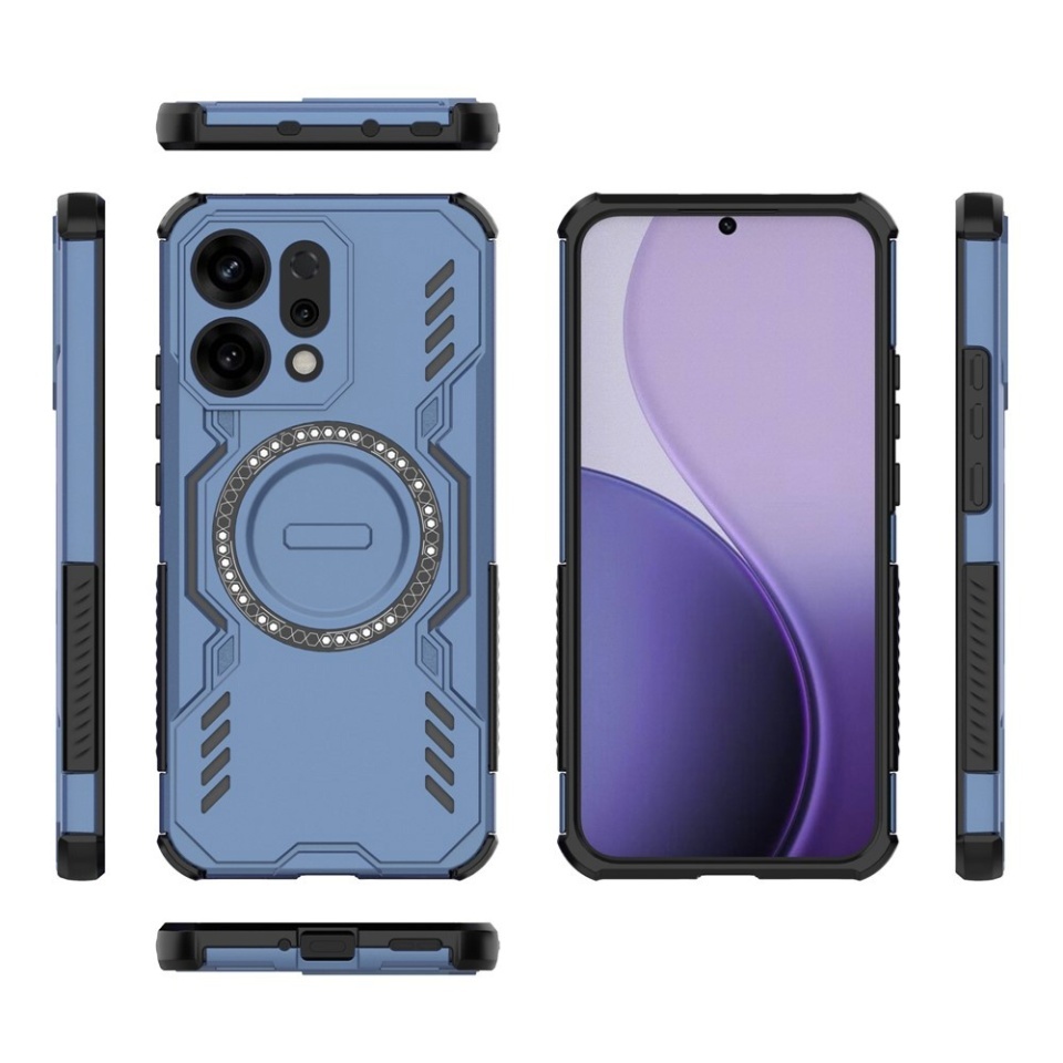Husa pentru Oppo Reno14, SKYDDAR INOVATION, ArmorMag, Magsafe, set cu sticker, Albastru - 3 | YEO