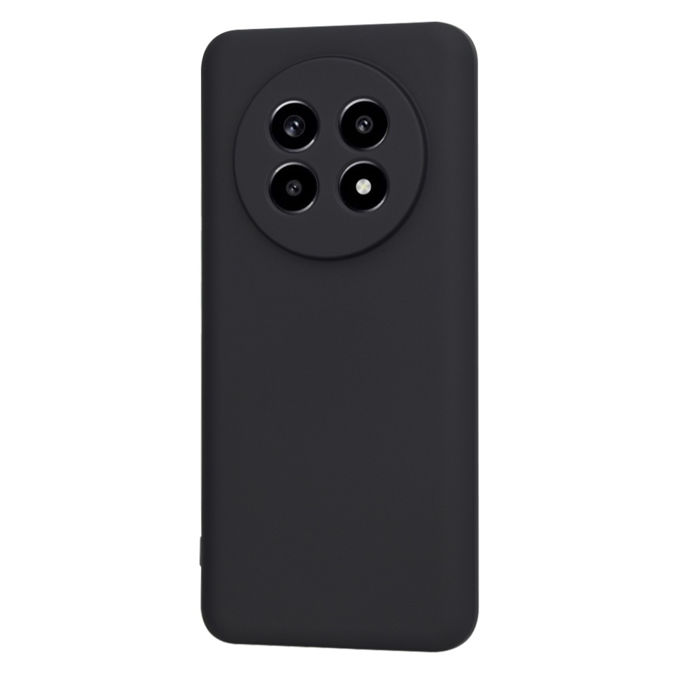 Husa pentru Realme 13 Pro / 13 Pro+, SKYDDAR INNOVATION, din Silicon Catifelat, SoftElegance, set cu sticker, Negru - 2 | YEO