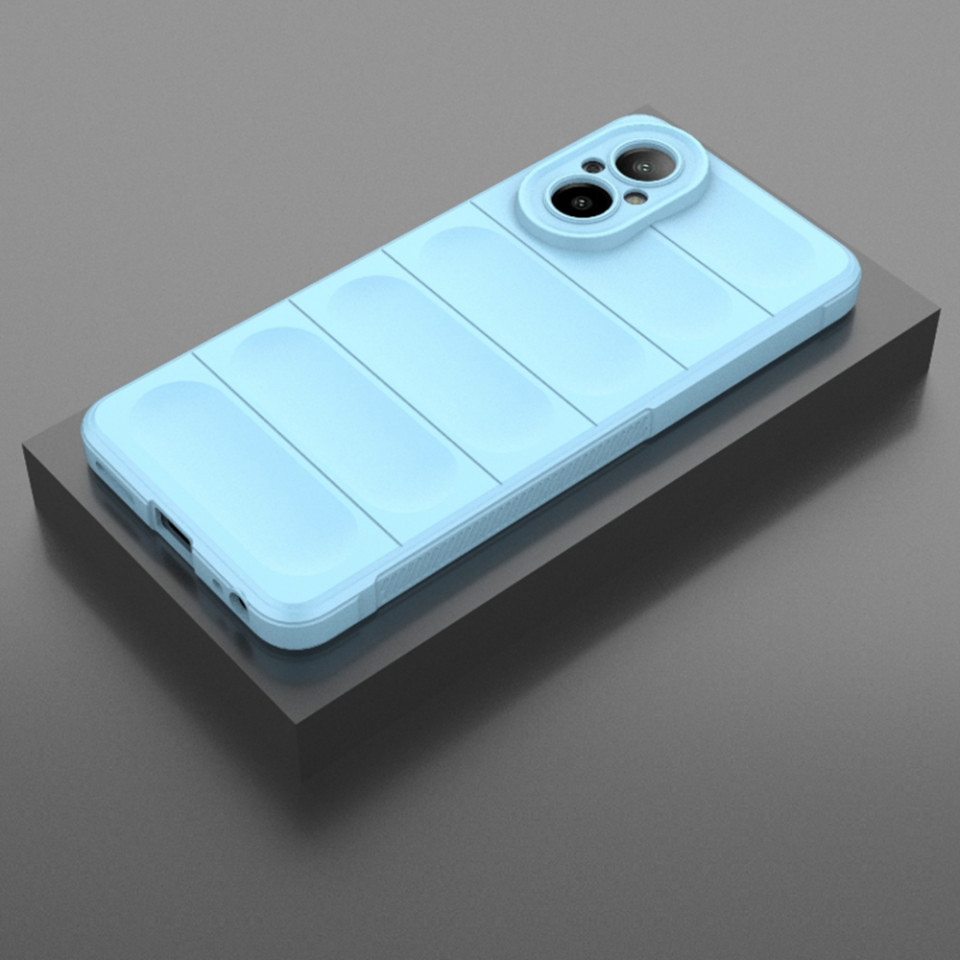 Husa pentru Realme C67 4G eleganta, din silicon mat, SKDR Vogue - Bleu - 2 | YEO