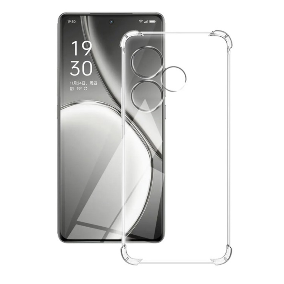 Husa pentru Realme GT 6 / GT 6T , SKYDDAR INNOVATION, Shockproof Clear din Silicon Slim, Transparenta, set cu sticker - 2 | YEO